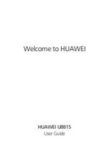 Huawei U8815 manual. Tablet Instructions.